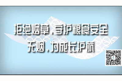 日B视频啪啪拒绝烟草，守护粮食安全